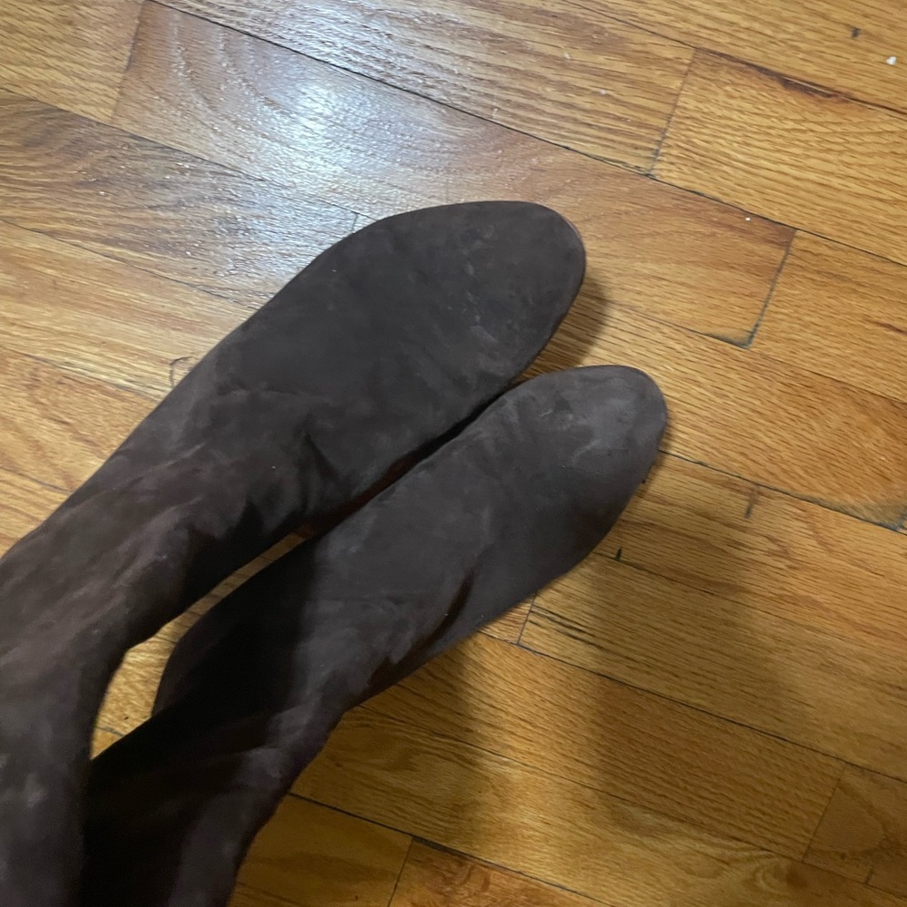Christian Louboutin Dark Brown Over the Knee Boots